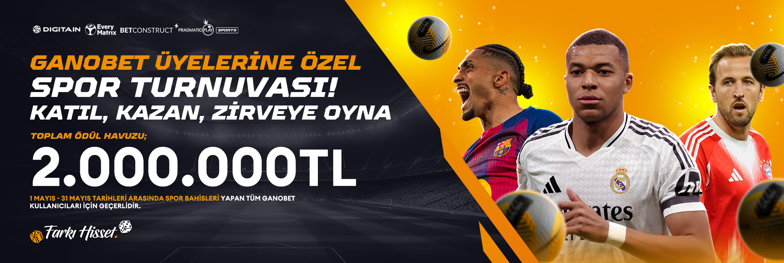 GANOBET ÜYELERİNE ÖZEL 2.000.000₺ ÖDÜLLÜ SPOR TURNUVASI