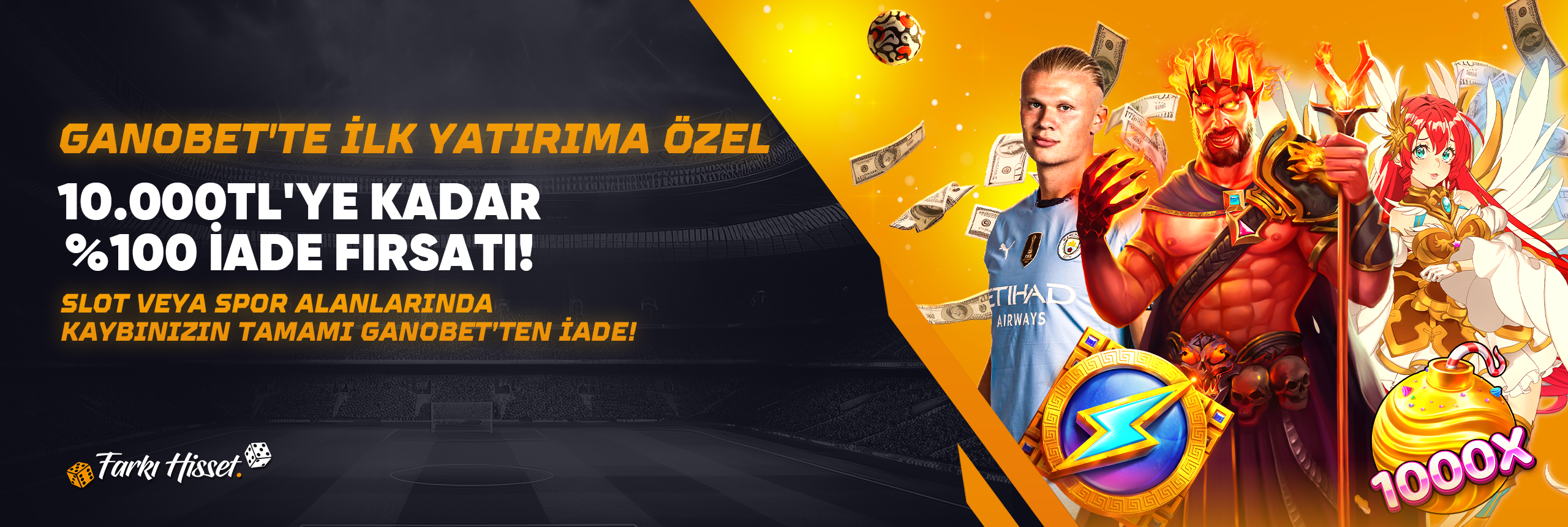 ilk yatırıma özel %100 Kayıp Bonusu!